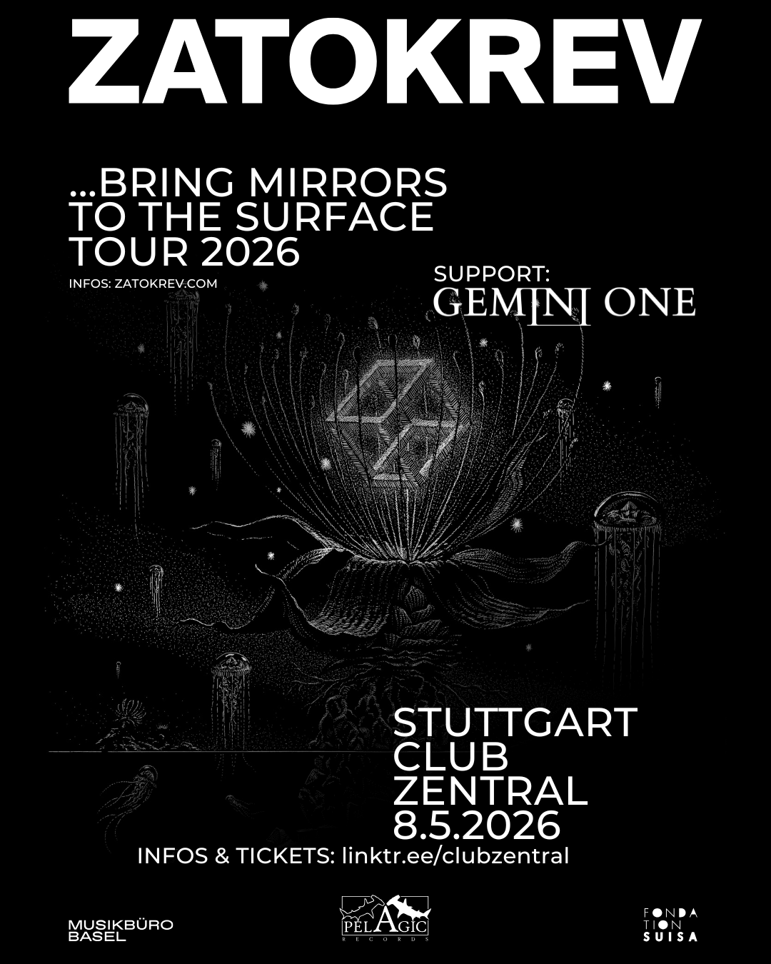 Veranstaltungsbild für ProgMotion: ZATOKREV | Support: GEMINI ONE